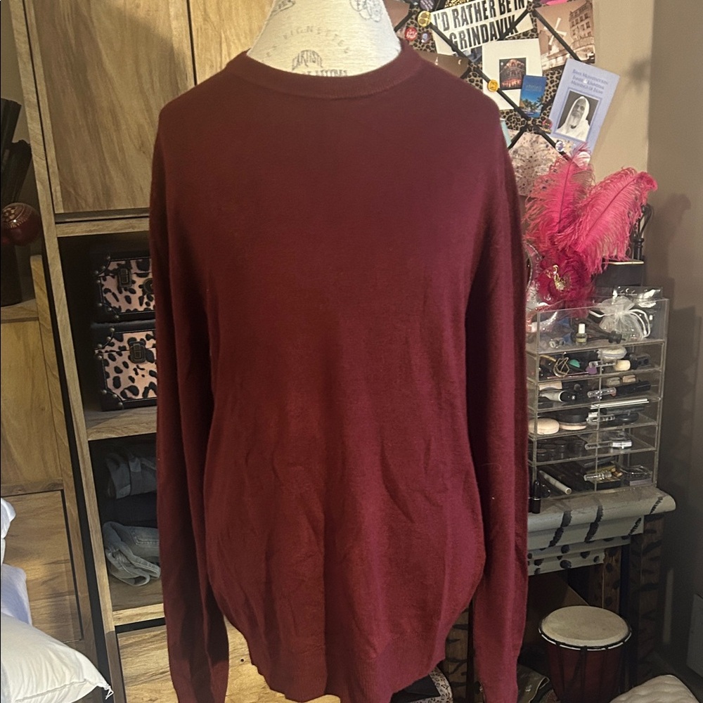Primark Deep Red Knit Sweater - Medium NWT